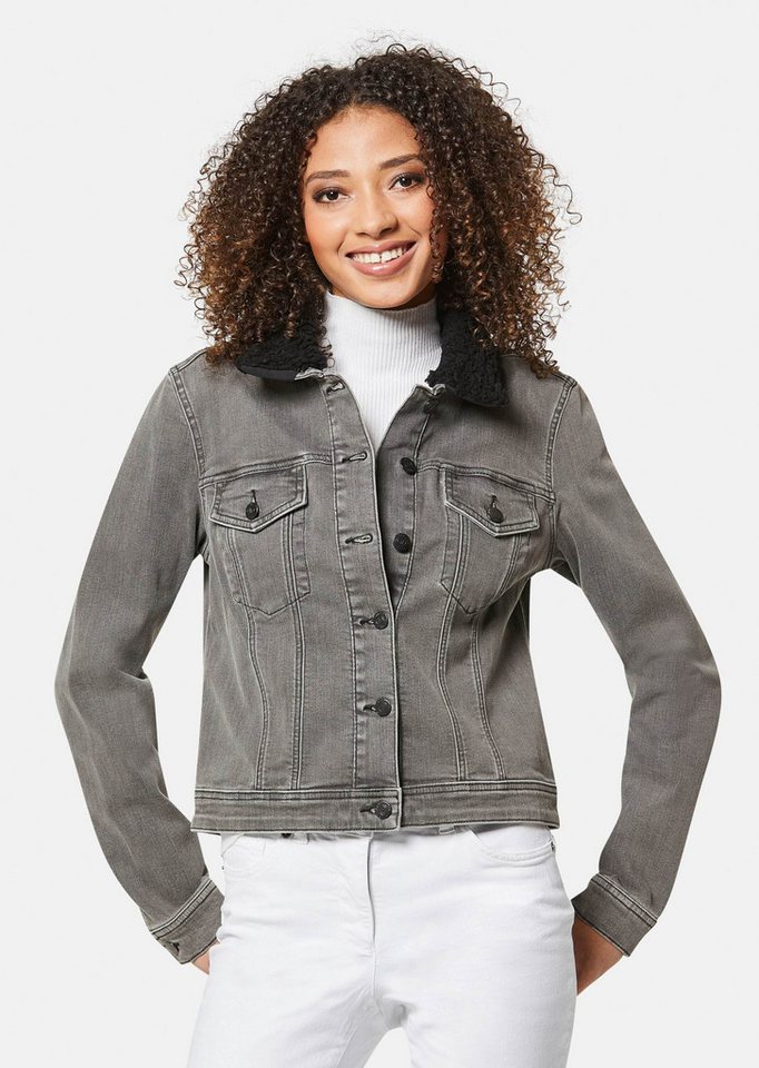 MADELEINE Jeansjacke Jeansjacke mit Teddykragen von Madeleine