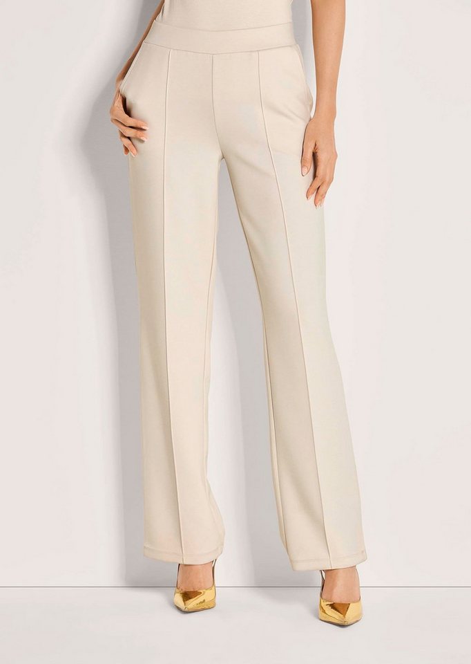 MADELEINE Jerseyhose Weite Schlupfhose mit Biesen Weiche Jerseyhose mit elastischem Bund in konischer Form von MADELEINE