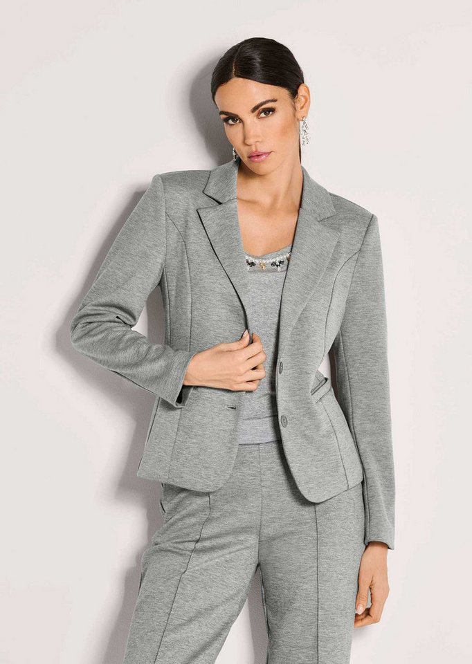MADELEINE Kurzblazer Eleganter Einreiher mit Reverskragen Taillierter Blazer mit Leistentaschen und langen Ärmeln von MADELEINE