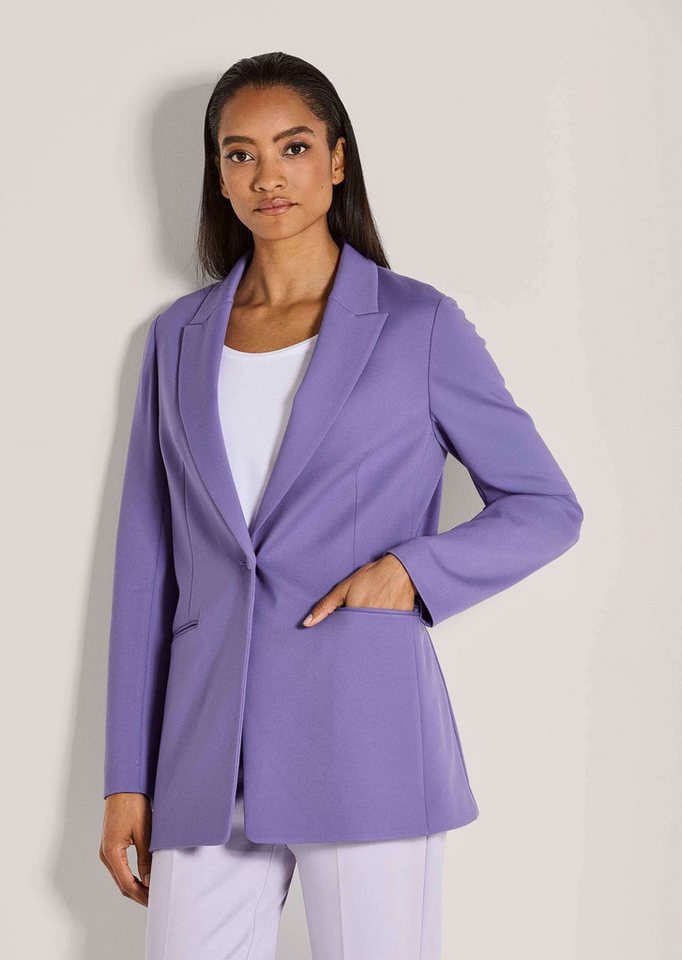 MADELEINE Kurzblazer Eleganter Longblazer mit Stretch-Komfort Businessblazer mit Reverskragen und langen Ärmeln von MADELEINE