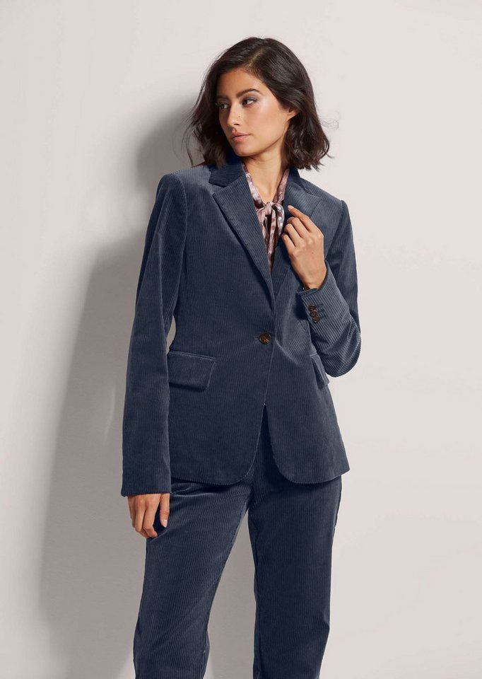 MADELEINE Kurzblazer Klassischer Cordblazer mit Reverskragen Blazer in klassischer Form mit Knopfleiste, leicht gefüttert von MADELEINE