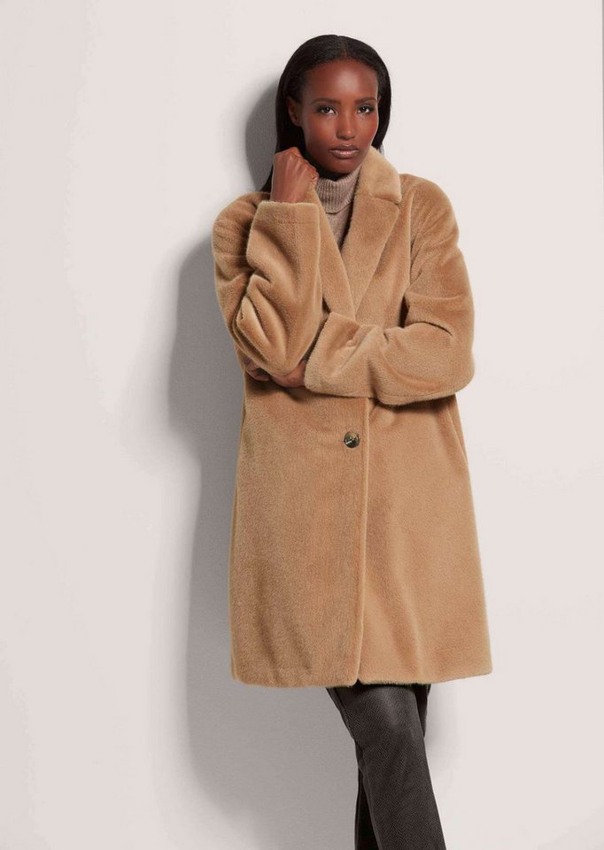 MADELEINE Kurzmantel Webpelz-Mantel von MADELEINE