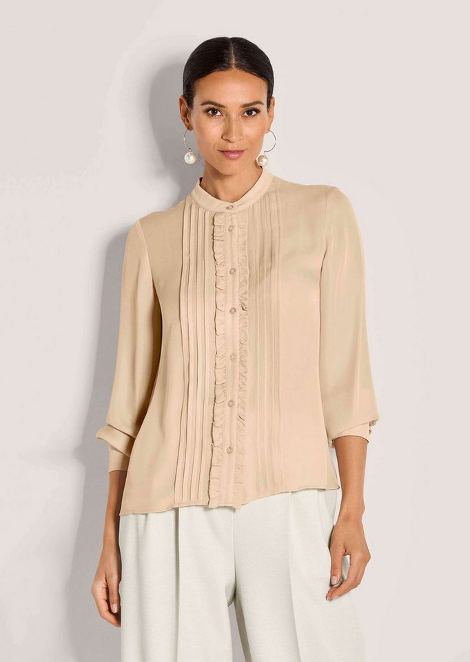 MADELEINE Langarmbluse Elegante Bluse mit Rüschen von MADELEINE