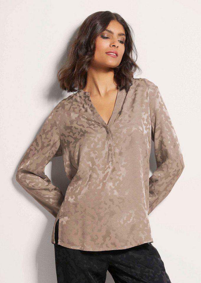 MADELEINE Langarmbluse Lange Jacquard-Bluse von MADELEINE