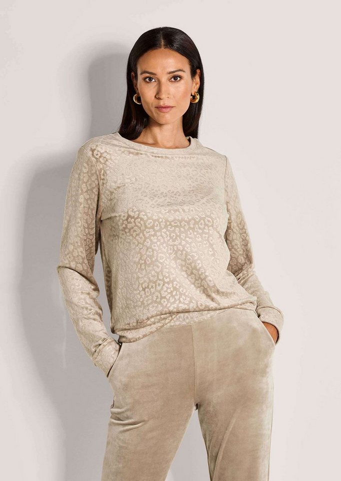 MADELEINE Langarmshirt Langarm Animal-Print Pullover Rundhalsshirt mit elastischen Bündchen, Animal-Muster MADELEINE Langarmshirt Langarm Animal-Print Pullover Rundhalsshirt mit elastischen Bündchen, Animal-Muster von MADELEINE