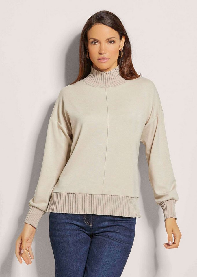 MADELEINE Langarmshirt Sweatshirt mit Rippenabschlüssen von MADELEINE