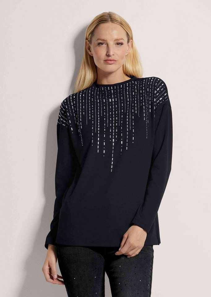 MADELEINE Langarmshirt Sweatshirt mit Strass-Besatz von MADELEINE