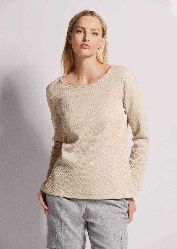 MADELEINE Langarmshirt Sweatshirt mit Struktur von MADELEINE
