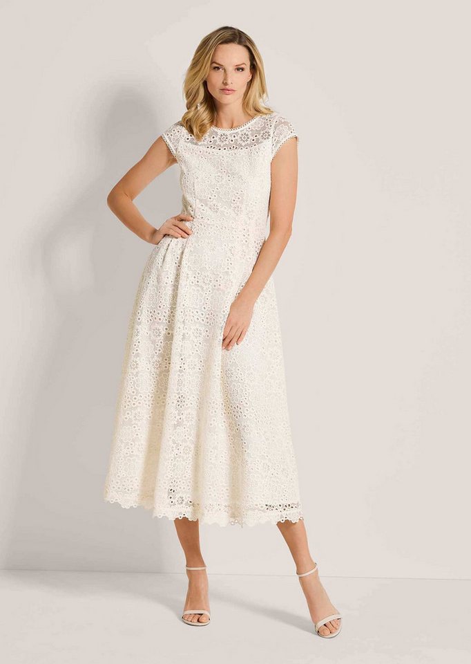 MADELEINE Maxikleid Ärmelloses Spitzenkleid mit Bindeband und weitem Rock von MADELEINE