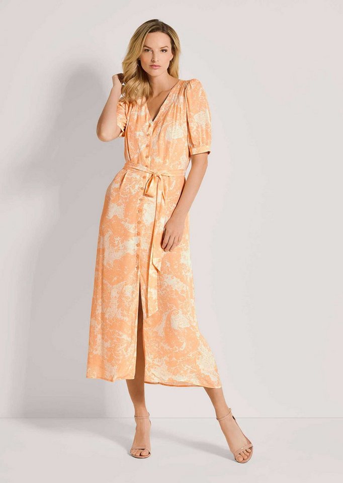 MADELEINE Maxikleid Durchgeknöpftes Sommerkleid mit floralem Print von MADELEINE