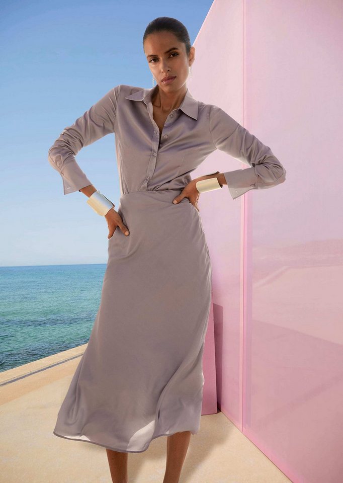 MADELEINE Maxirock Midi Satinrock für elegante Anlässe von MADELEINE