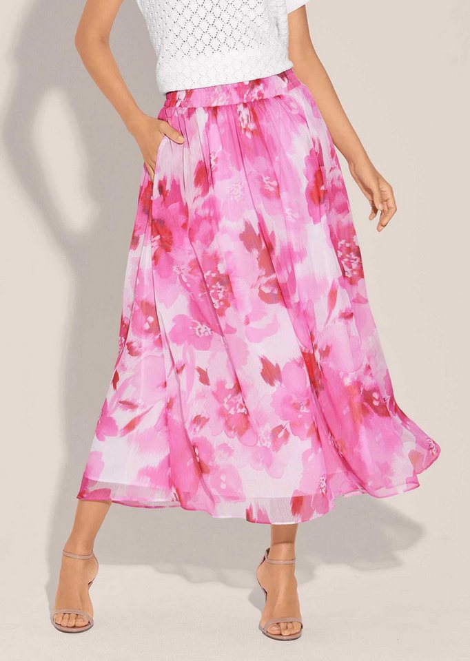 MADELEINE Maxirock Langer Rock mit Unikat-Print von MADELEINE