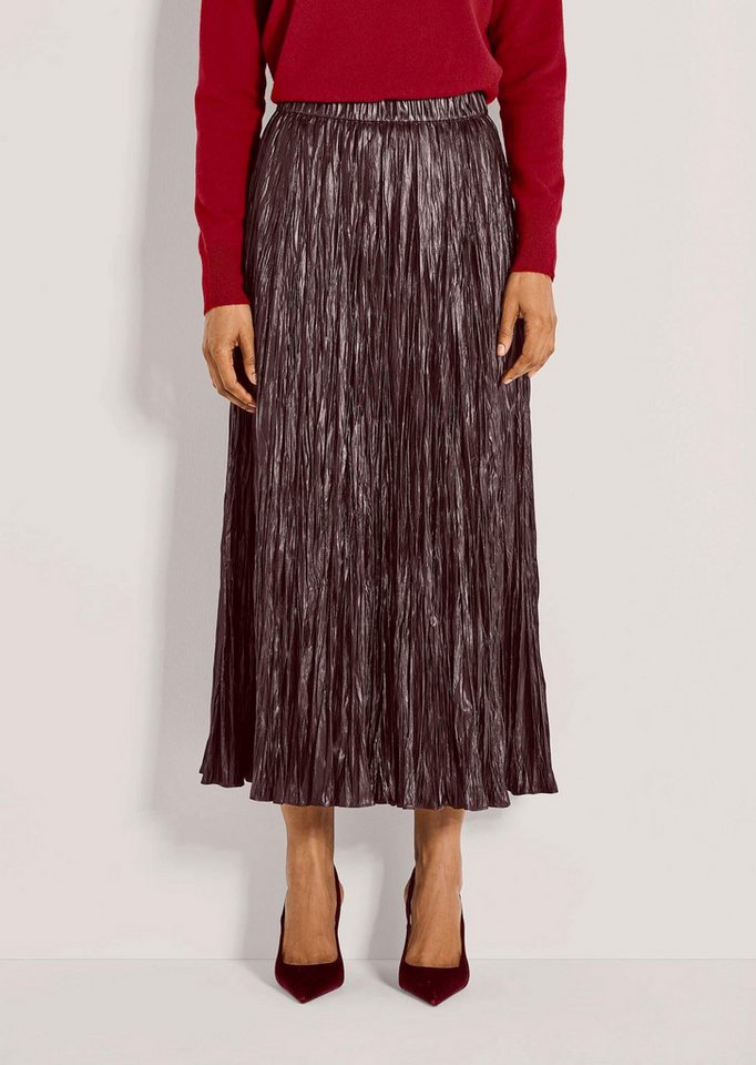 MADELEINE Maxirock Glänzender Crashrock für besondere Anlässe Mit elastischem Komfortbund, wadenlang von MADELEINE