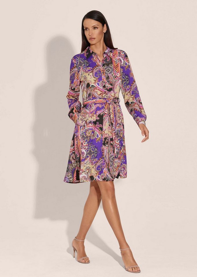 MADELEINE Midikleid Schwungvolles Sommerkleid mit Unikat-Print von MADELEINE