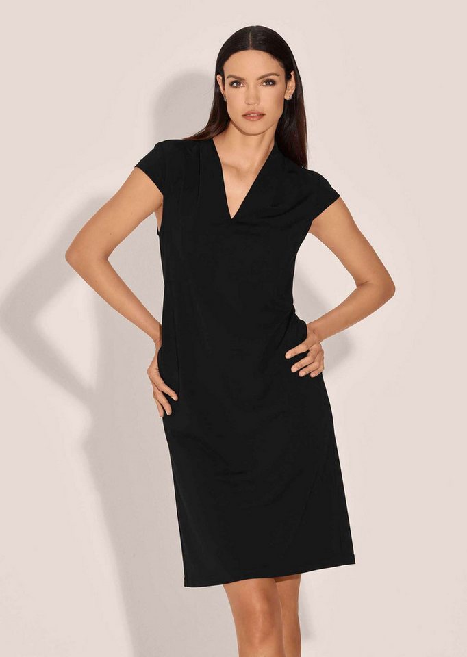 MADELEINE Midikleid Etui-Kleid mit V-Ausschnitt und kurzen Ärmeln von MADELEINE