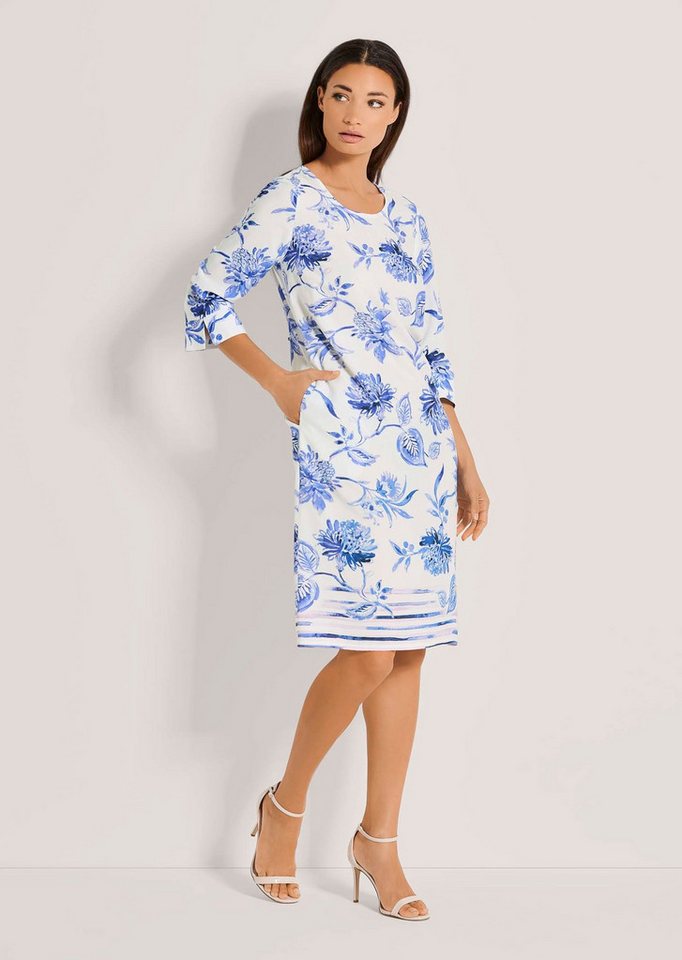 MADELEINE Midikleid Rundhals-Kleid mit Unikat-Print von MADELEINE