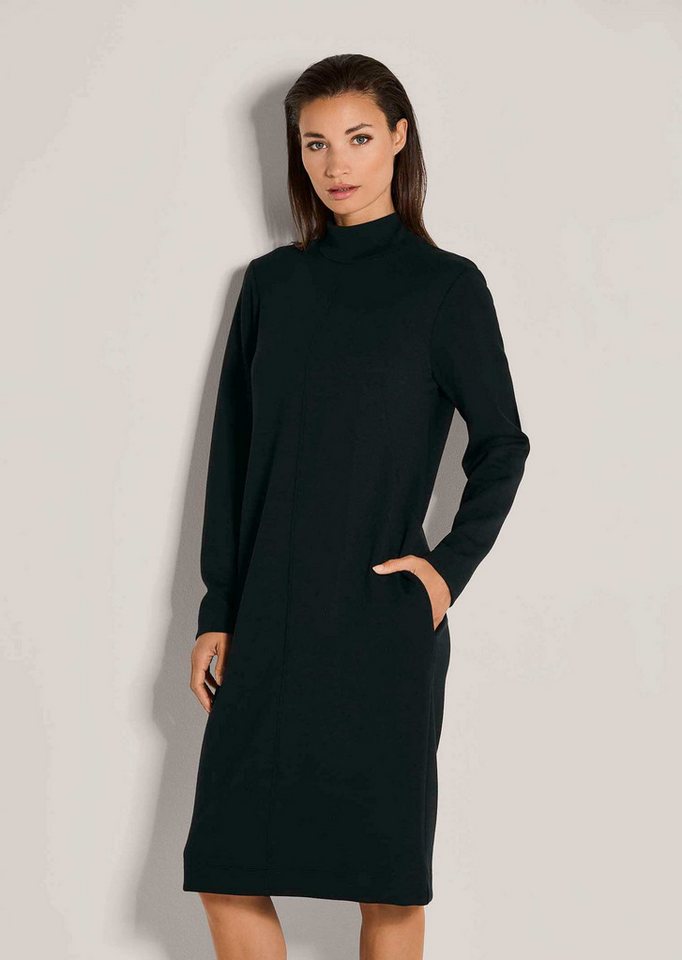 MADELEINE Midikleid Jersey-Kleid mit Stehkragen, Midilänge Kleid in figurschmeichelnder H-Linie, knieumspielend, Langarm MADELEINE Midikleid Jersey-Kleid mit Stehkragen, Midilänge Kleid in figurschmeichelnder H-Linie, knieumspielend, Langarm von MADELEINE