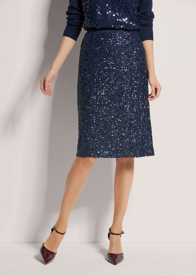 MADELEINE Midirock Schlanker Pencil-Skirt mit Wendepailletten MADELEINE Midirock Schlanker Pencil-Skirt mit Wendepailletten von MADELEINE