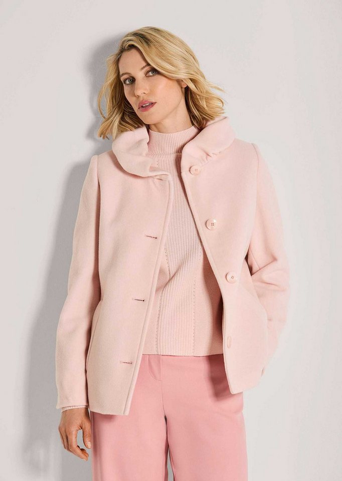 MADELEINE Outdoorjacke Eleganter Einreiher mit modischem Schalkragen Wolljacke mit Knopfleiste und langen Ärmeln von MADELEINE