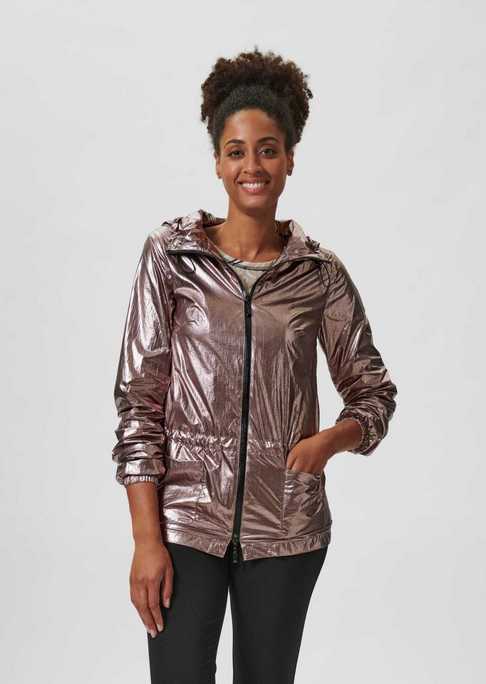 MADELEINE Outdoorjacke Kapuzenjacke im Metallic-Look von MADELEINE