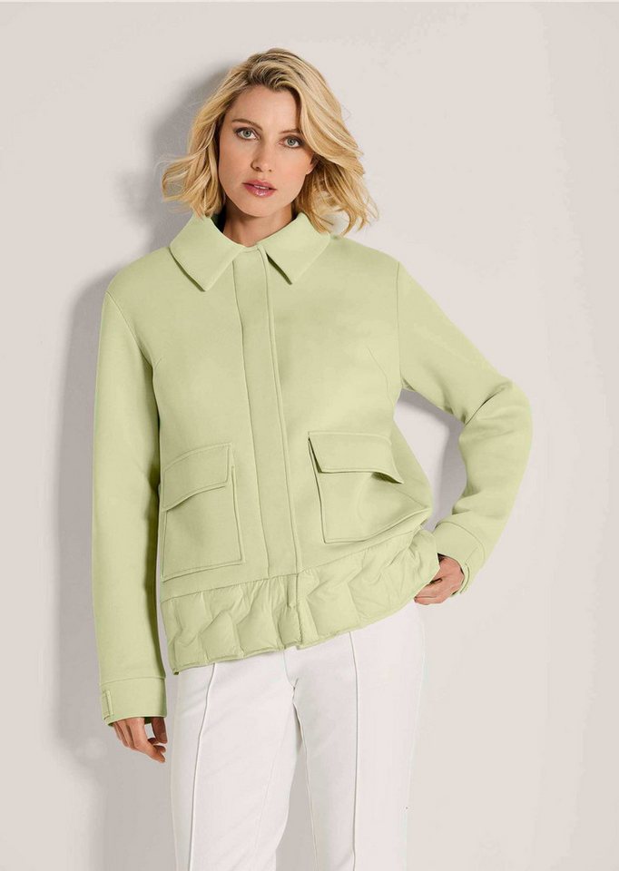 MADELEINE Outdoorjacke Kurzjacke mit Druckknopfverschluss Baumwolljacke mit Klappkragen, Taschen und Langarm von MADELEINE