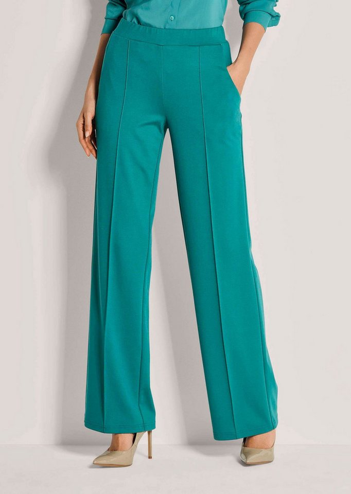 MADELEINE Schlupfhose Elegante Stoffhose mit weitem Bein Businesshose mit weiter Beinform, elastischem Bund, Jersey-Stoff von MADELEINE