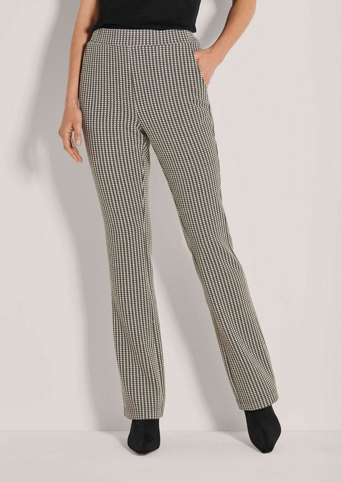 MADELEINE Schlupfhose Kurzgröße: Gerade Jersey-Hose mit Muster Musterhose mit elastischem Bund, grafisches Design, Jersey-Qualität von MADELEINE