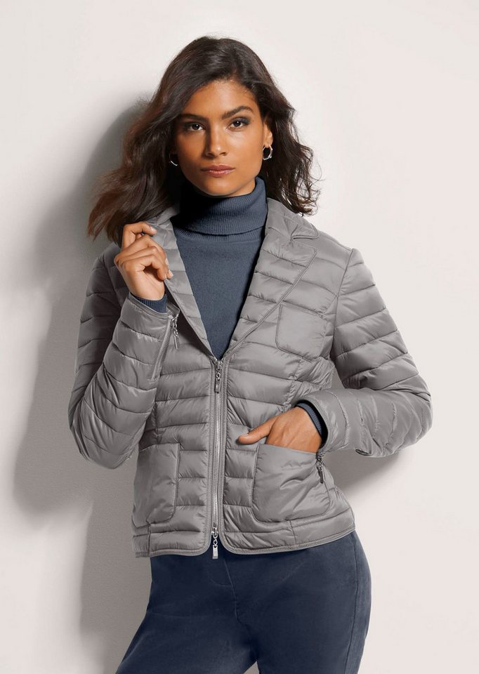 MADELEINE Steppjacke Wattierte Damenjacke mit sportivem Touch Taillierte Jacke mit Reverskragen, Zweiwege-Reißverschluss von MADELEINE