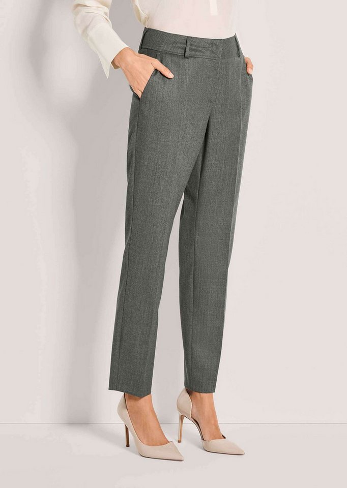 MADELEINE Stoffhose Bügelfaltenhose mit Formbund Businesshose mit Formbund, Hakenverschluss, Taschen und Knöchellänge von MADELEINE