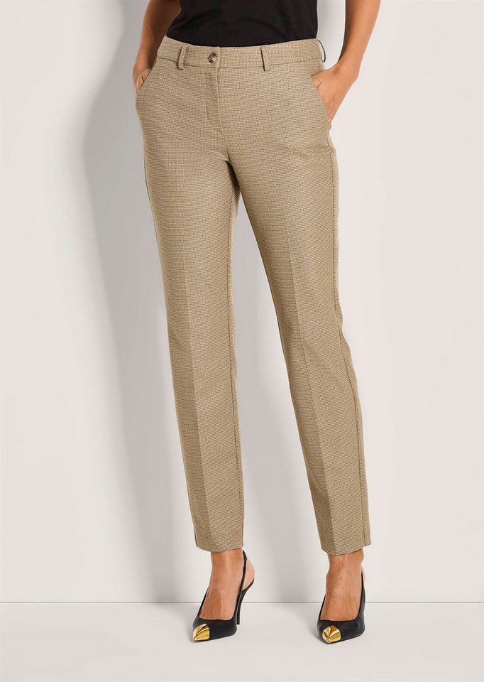 MADELEINE Stoffhose Kurzgröße: Mid Waist Chinohose mit Bügelfalten Businesshose in schlankem Design mit formstabilem Bund von MADELEINE