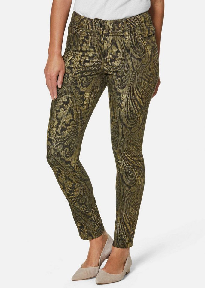 MADELEINE Stoffhose Paisley-Hose in samtiger Stretch-Qualität von MADELEINE