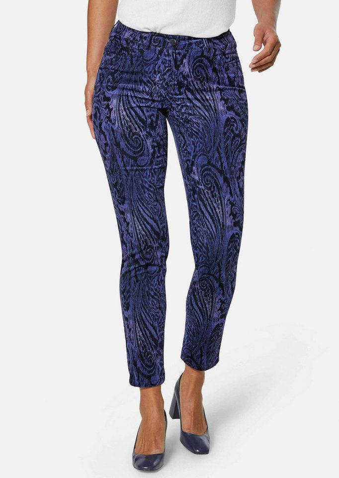 MADELEINE Stoffhose Paisley-Hose in samtiger Stretch-Qualität von MADELEINE