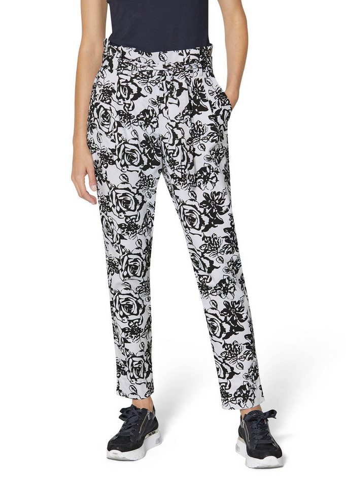 MADELEINE Stoffhose Highwaist-Hose mit kontraststarkem Unikat-Print von MADELEINE