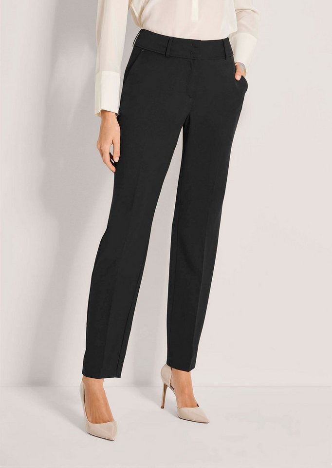 MADELEINE Stoffhose Kurzgröße: Bügelfaltenhose mit Formbund Businesshose mit Formbund, Hakenverschluss, Taschen und Knöchellänge von MADELEINE