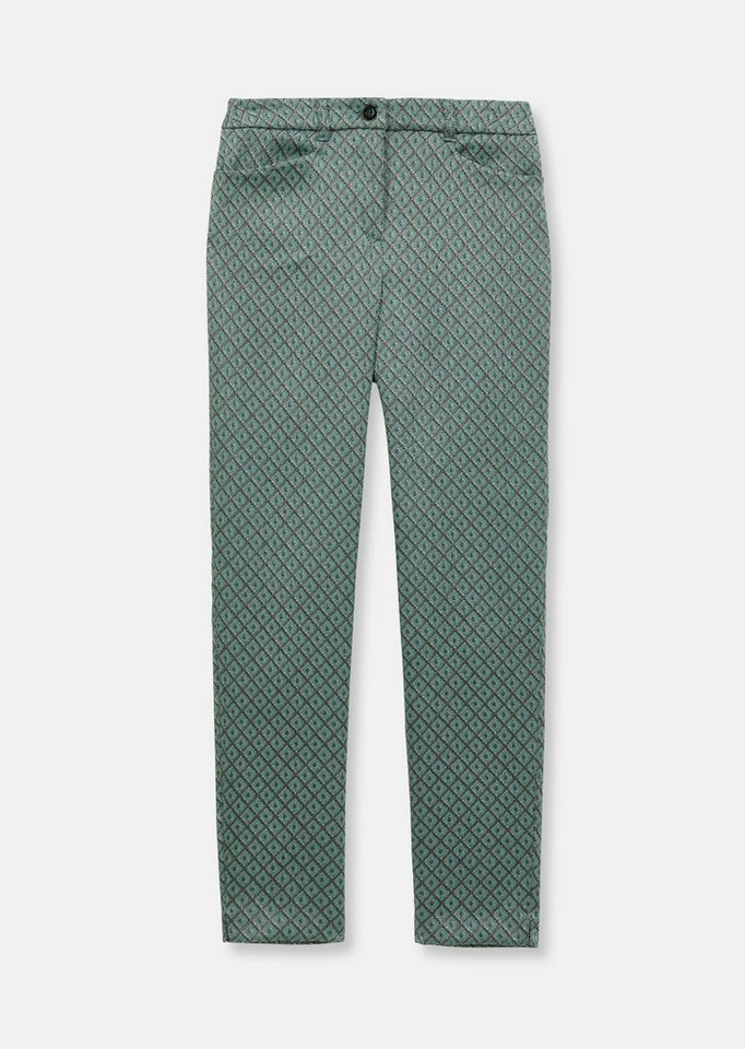 MADELEINE Stoffhose Schlanke Hose in edlem Minimal-Jacquard von MADELEINE