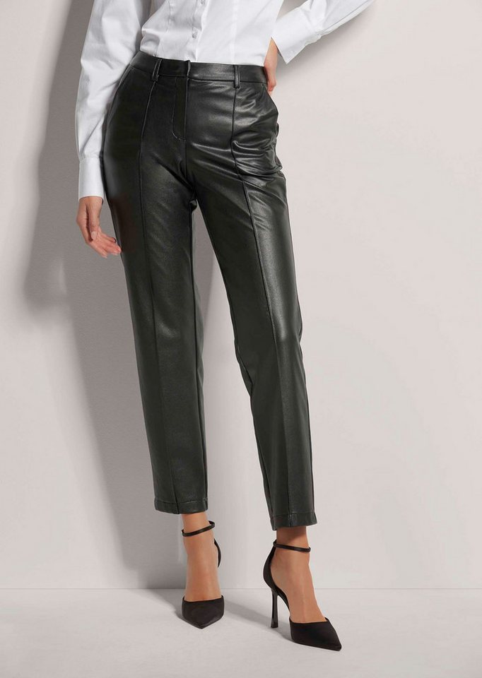 MADELEINE Stretch-Hose Kunstlederhose mit Biesen MADELEINE Stretch-Hose Kunstlederhose mit Biesen von MADELEINE
