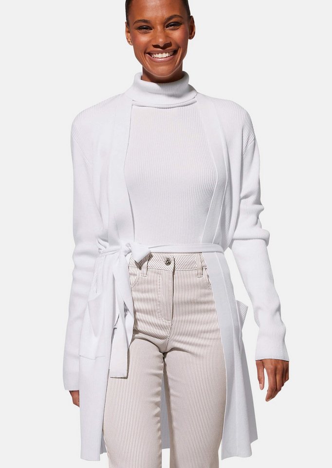 MADELEINE Strickjacke Lange Strickjacke mit Bindeband von MADELEINE