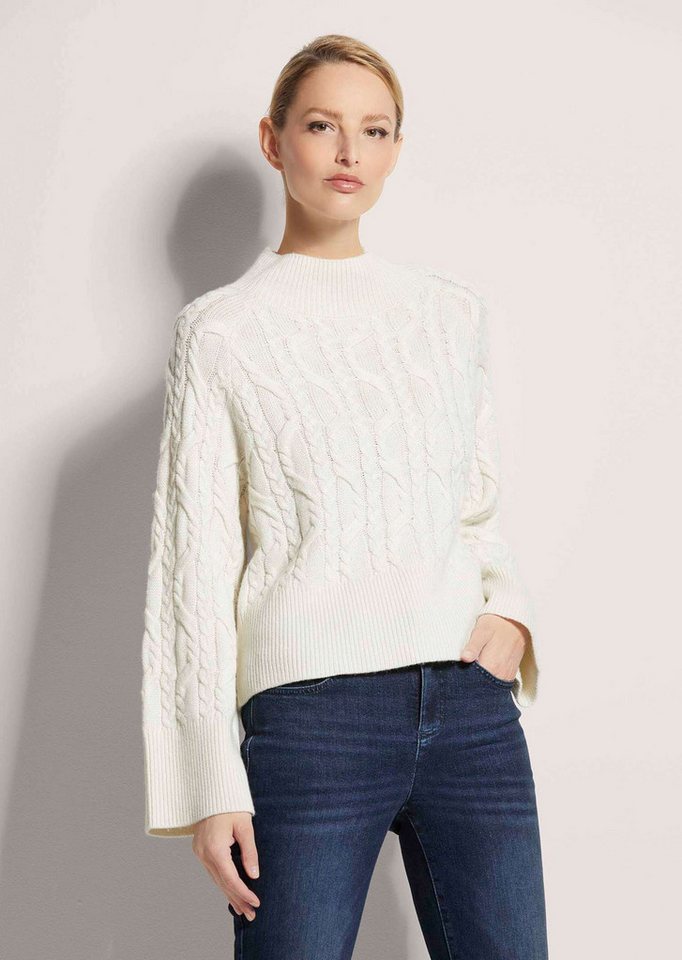 MADELEINE Strickpullover Kaschmir-Pullover mit Zopfmuster von MADELEINE