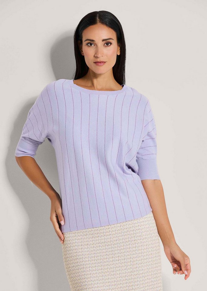 MADELEINE Strickpullover Oversize-Pullover mit Glanz-Effekt von MADELEINE