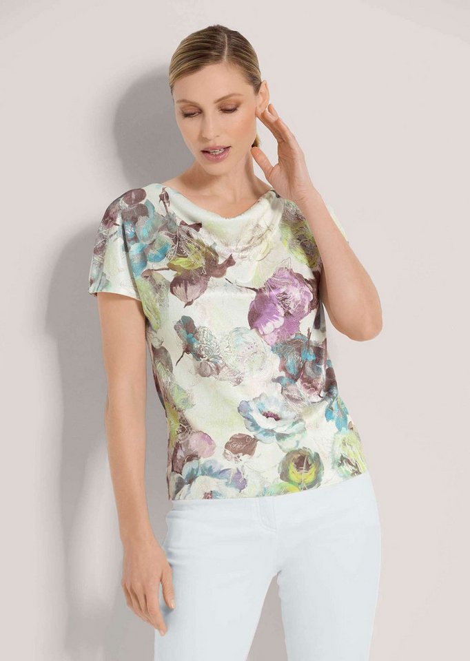 MADELEINE Strickpullover Pullover mit Unikat-Druck von MADELEINE