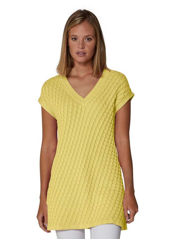 MADELEINE Strickpullover Baumwollpullover mit 3D-Zopfmuster-Mix von MADELEINE