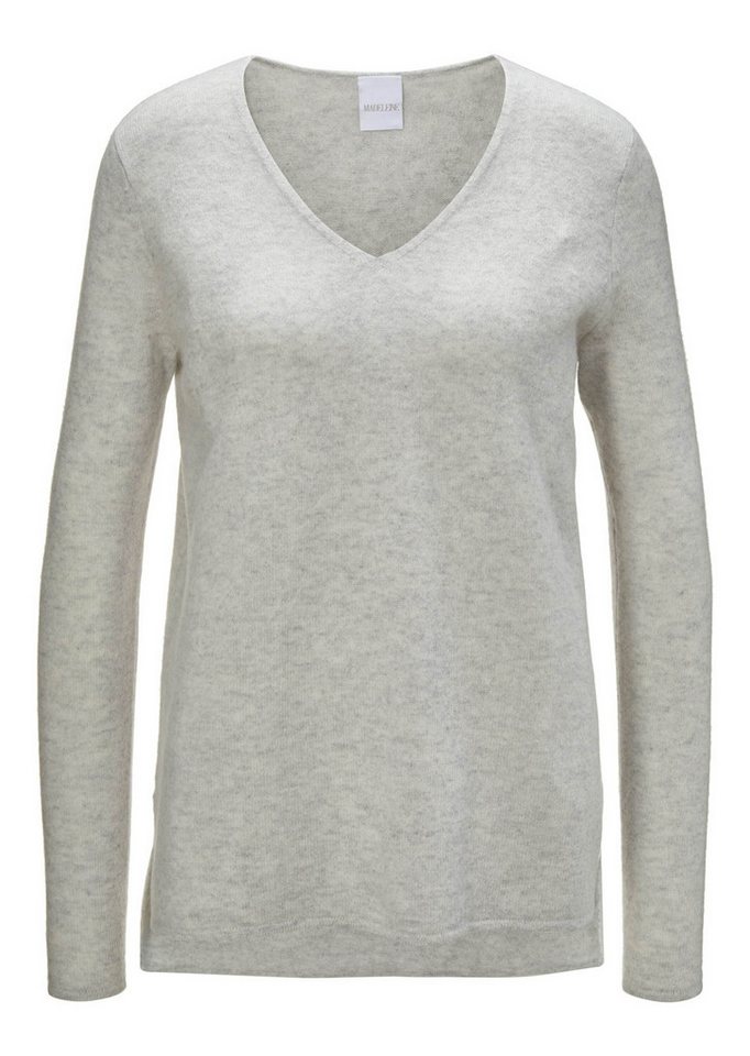 MADELEINE Strickpullover Kaschmirpullover mit V-Ausschnitt von MADELEINE