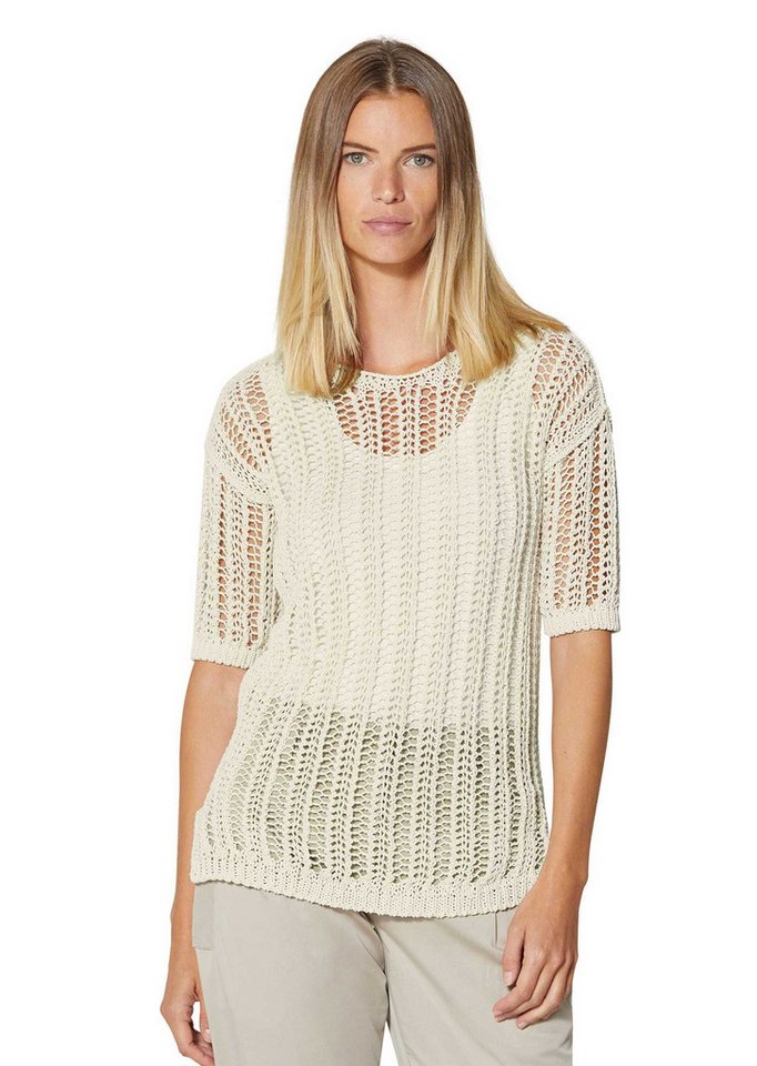 MADELEINE Strickpullover Ajourpullover aus edlem italienischem Bändchengarn von MADELEINE