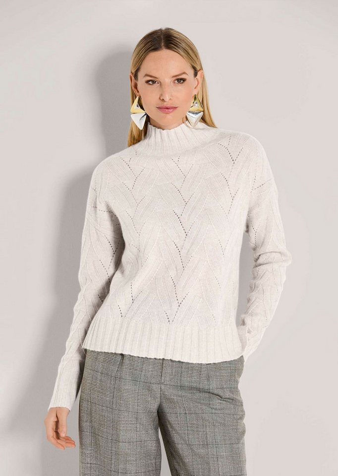 MADELEINE Strickpullover Hochwertiger Wollpullover mit Strukturstrick von MADELEINE