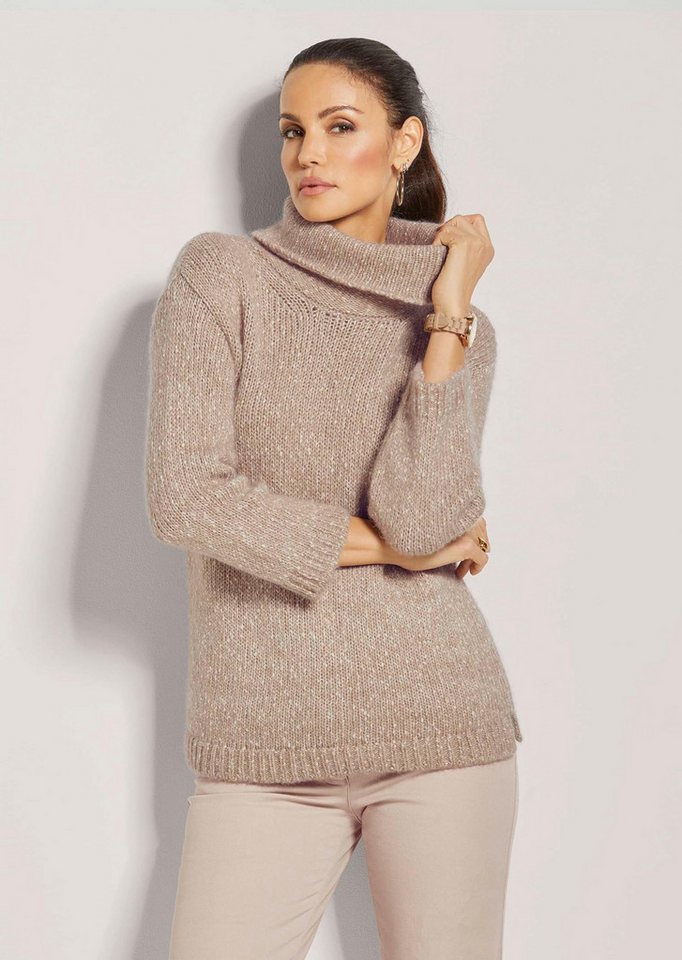 MADELEINE Strickpullover Rollkragen-Pullover mit 3/4-Arm von MADELEINE