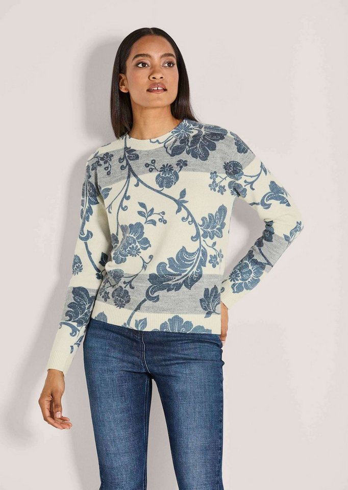 MADELEINE Strickpullover Rundhals-Pullover im Muster-Mix von MADELEINE