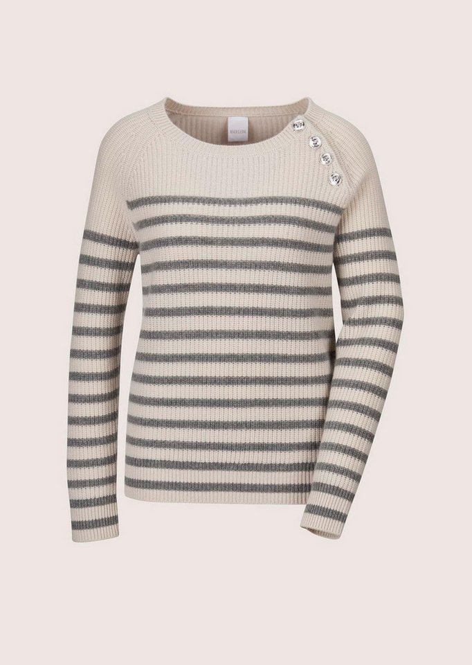 MADELEINE Strickpullover Rundhals-Pullover im Ringellook von MADELEINE