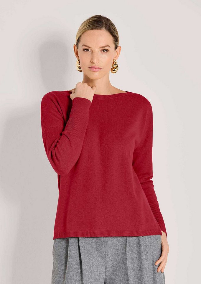 MADELEINE Strickpullover Schlichter Strickpullover mit U-Boot-Ausschnitt von MADELEINE