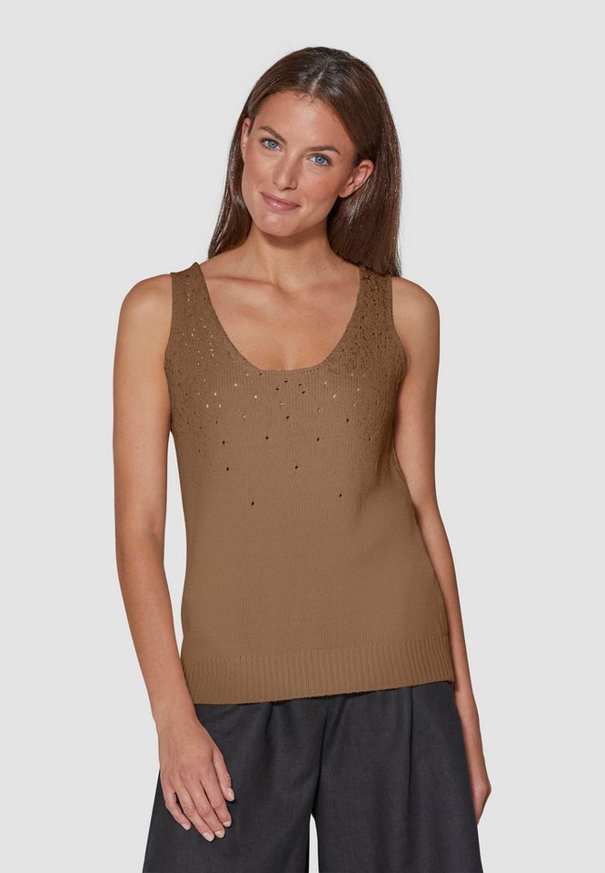 MADELEINE Strickpullover Elegantes Pointelle-Stricktop von MADELEINE