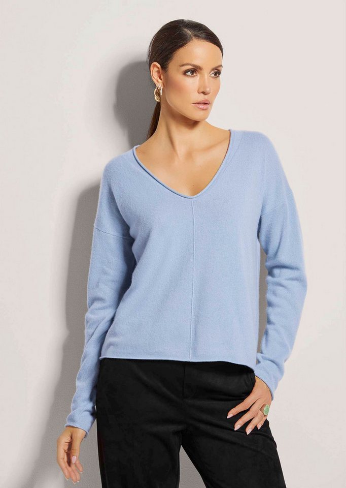 MADELEINE Strickpullover V-Pullover aus Kaschmir von MADELEINE